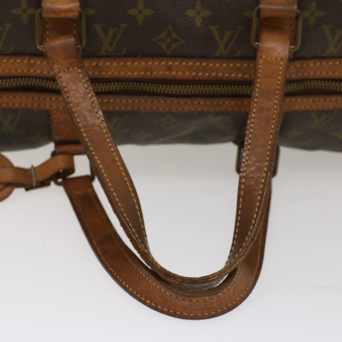 Louis Vuitton Monogram Sac Souple 45 Boston Bag M41624 LV Auth