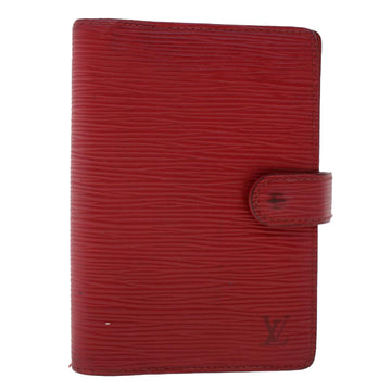LOUIS VUITTON Epi Agenda PM Day Planner Cover Red R20057 LV Auth 48870