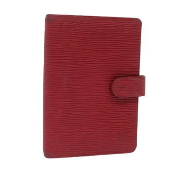 LOUIS VUITTON Epi Agenda PM Day Planner Cover Red R20057 LV Auth 49182