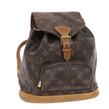 Louis Vuitton Bag Monogram Women's Men's Rucksack Backpack Montsuri Gm  M51135 Brown