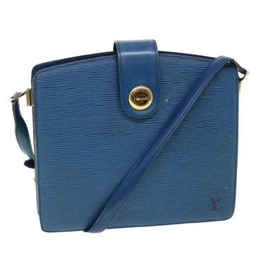 LOUIS VUITTON Epi Capucines Shoulder Bag Blue M52345 LV Auth 51782