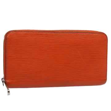 LOUIS VUITTON Epi Zippy Wallet Long Wallet Orange Mandarin M60310 LV Auth 52895