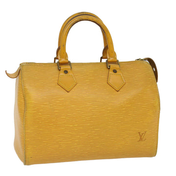 LOUIS VUITTON Epi Speedy 25 Hand Bag Tassili Yellow M43019 LV Auth 53603