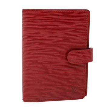LOUIS VUITTON Epi Agenda PM Day Planner Cover Red R20057 LV Auth 53801