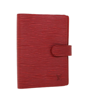 LOUIS VUITTON Epi Agenda PM Day Planner Cover Red R20057 LV Auth 55458
