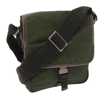 PRADA Shoulder Bag Nylon Khaki Auth 58829