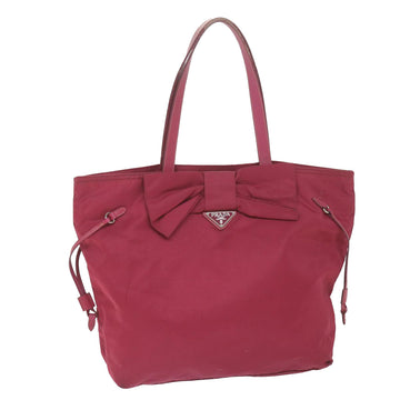 PRADA Tote Bag Nylon Pink Auth 59700