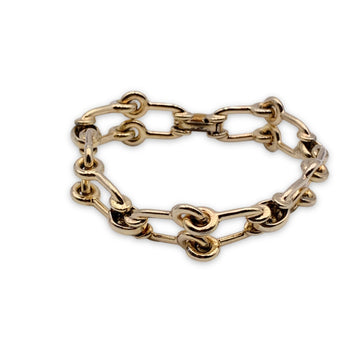 CHRISTIAN DIOR Vintage Gold Metal Chain Link Bracelet