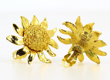 Yves Saint Laurent golden earrings
