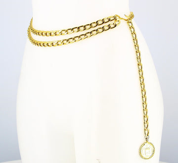 Golden Chanel Chain Belt