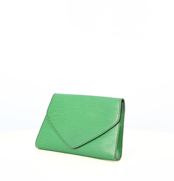 1982 Louis Vuitton Green Epi Leather Clutch