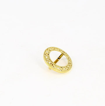 Christian Dior Golden Plated Scarf Ring