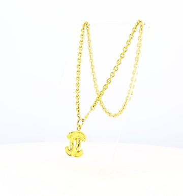 Chanel Double C Golden Logo Necklace