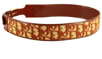 Christian Dior Burgundy Monogram Belt