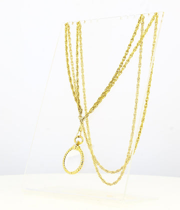 Chanel Gold Burr Chain Necklace