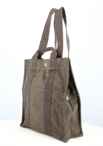 Hermes Grey Fabric Backpack