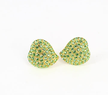Yves Saint Laurent Green Pearl Earrings