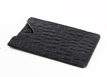 Louis Vuitton Black Croco Leather Card Case