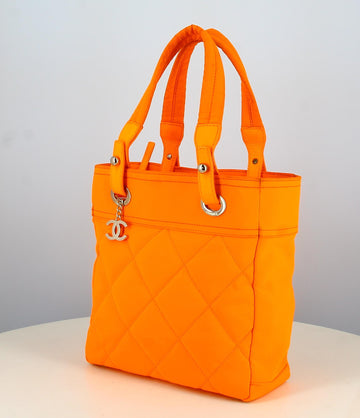2008-2009 Chanel Matelasse Handbag Orange Fabric