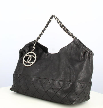 2006-2008 Chanel Black Leather Handbag