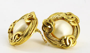 Chanel Golden Double C Earrings