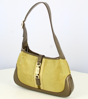 Gucci Jackie Yellow Moutard Shiny Handbag
