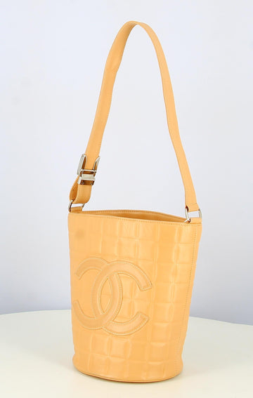 2002 Chanel Chocolat Bar Bucket Bag