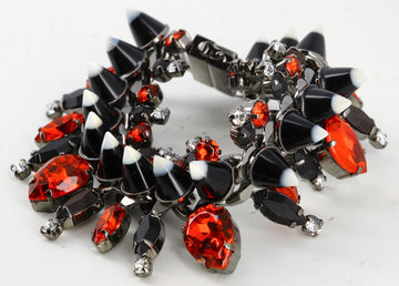 Givenchy Red And Black Crystal Bracelet