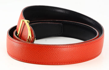 Belt Hermes Irreversible Red And Black