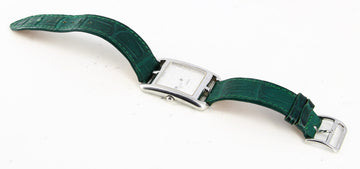 Hermes Green Leather Watch