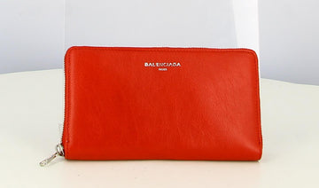 Balenciaga Red Leather Wallet