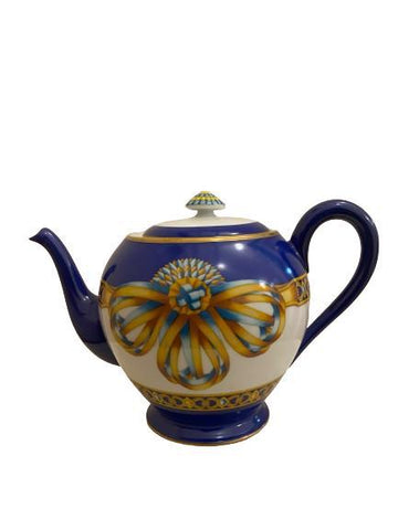 Hermes Porcelain Silk Cockade Teapot
