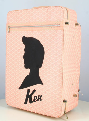 Ken Goyard Monogram Pink Suitcase