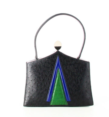Hermes Mini Handbag Black 3 leathers