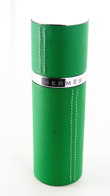 Hermes Leather Perfume Bottle Green