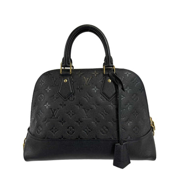 Alma handbag Louis Vuitton Black in Plastic - 30676365