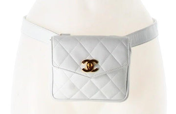 1994 Chanel CC Flap White Belt Bag