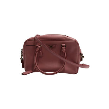 PRADA Light Pink Saffiano Lux Petalo 1 Handbag/ Crossbody Bag