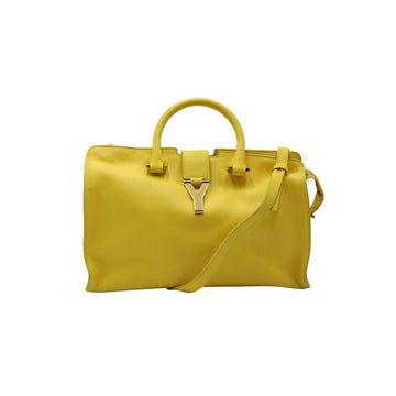 SAINT LAURENT Yellow Y Cabas Bag