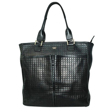 ANYA HINDMARCH Black Quilted Tote