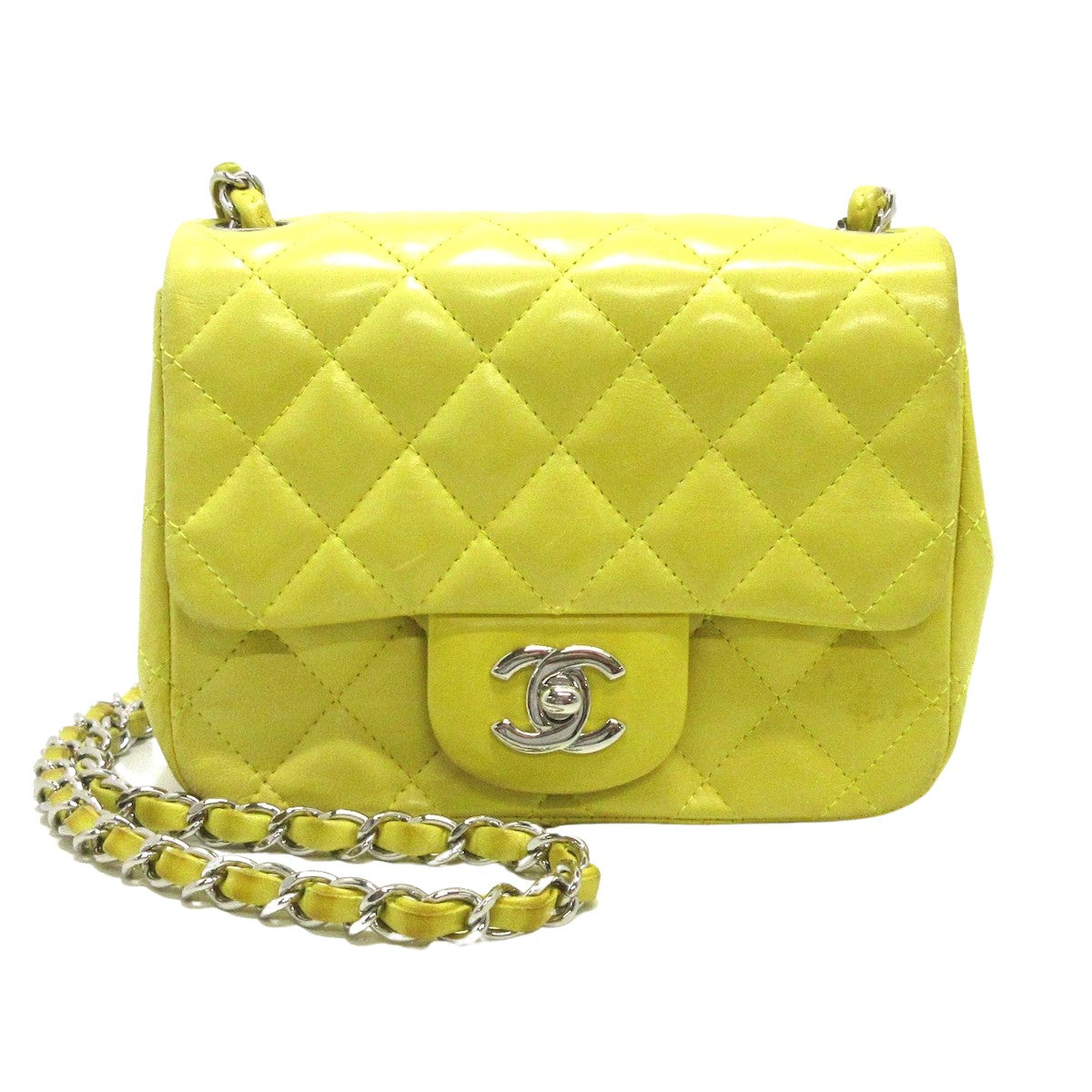 CHANEL Mini Rectangular Flap Quilted Leather Crossbody Bag