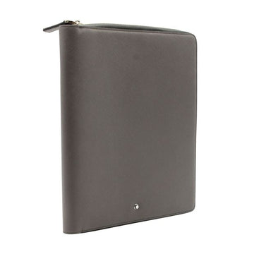 MONTBLANC Taupe Zip Around Notepad Holder Zip In Saffiano Leather