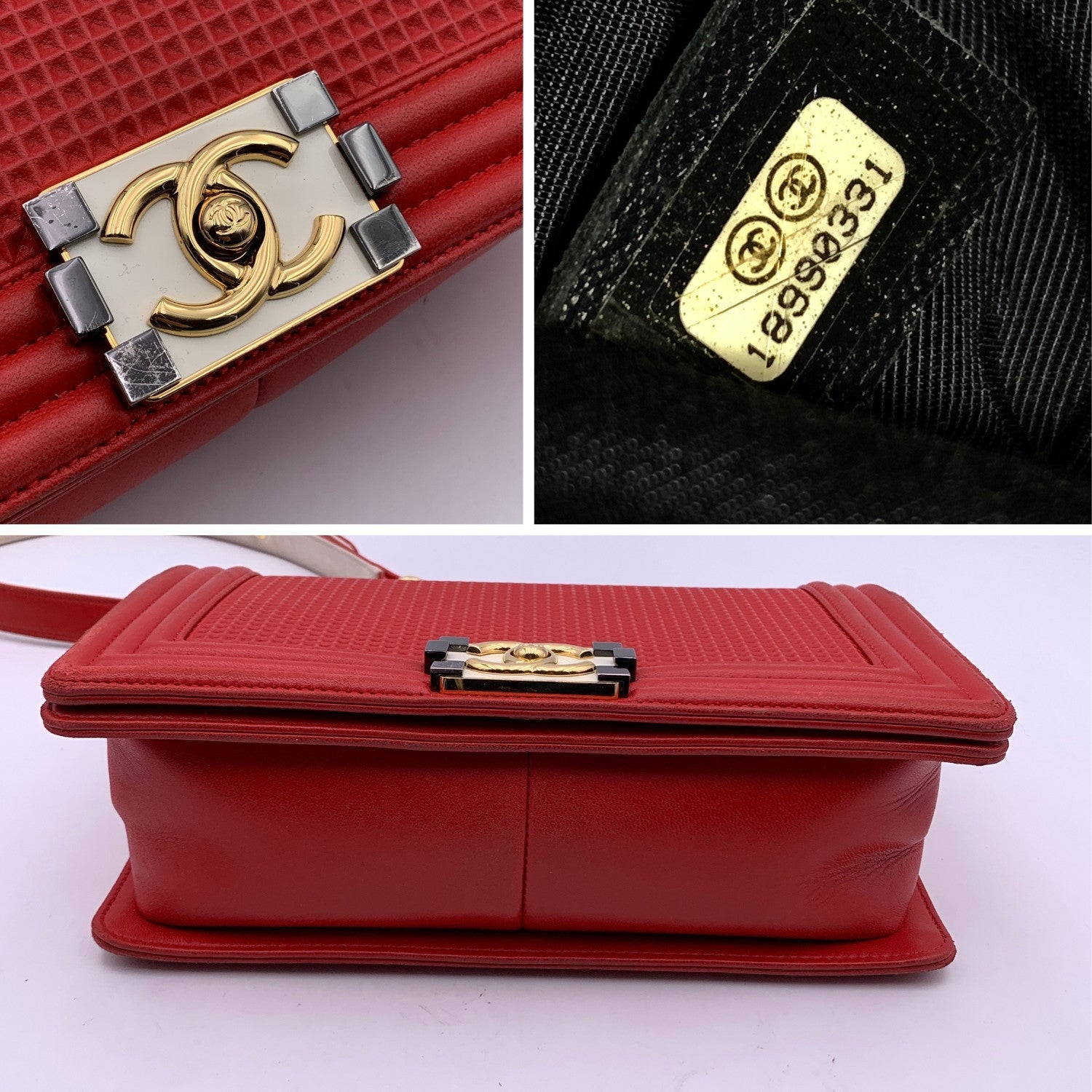 Chanel Classic Flap Boy Perforated Medium Red Leather For Sale at 1stDibs  chanel  boy bag or classic flap, chanel boy red, chanel boy bag medium red