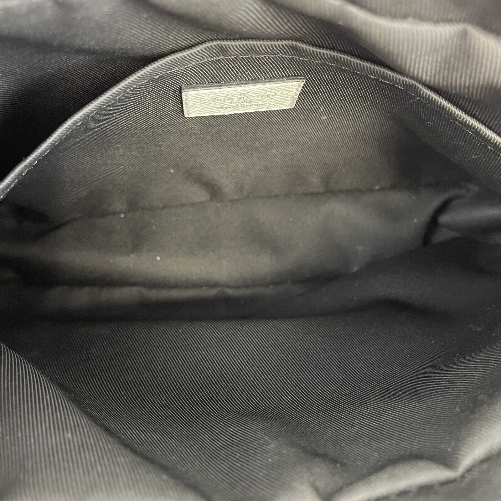 Louis Vuitton Outdoor Messenger Bag Monogram Taigarama Black 2472711