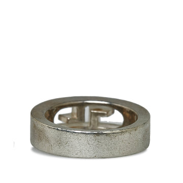 GUCCI Silver Tone Ring Costume Ring