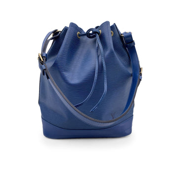 LOUIS VUITTON Vintage Blue Epi Leather Noe Noe Bucket Shoulder Bag