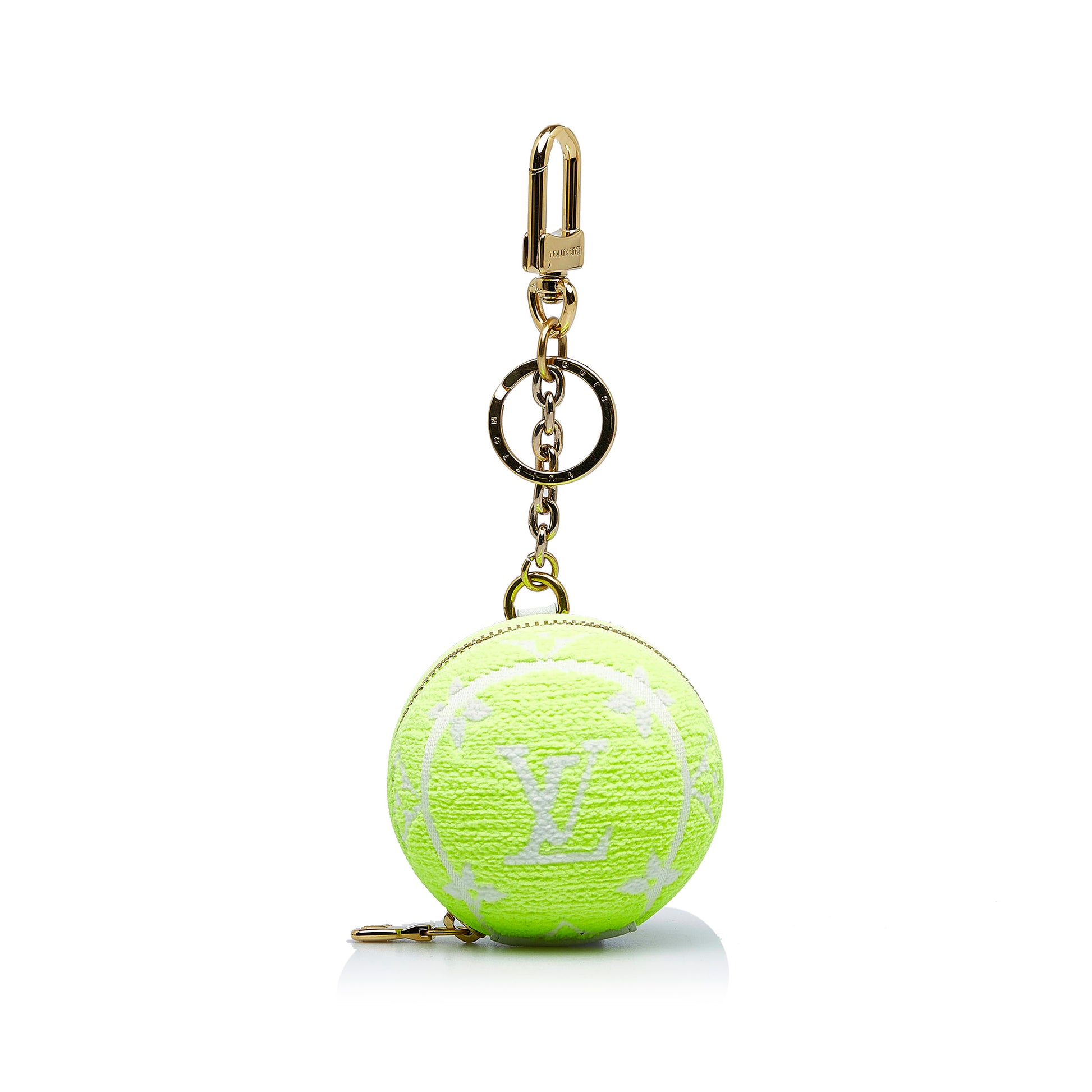 LOUIS VUITTON Monogram Tennis Ball Bag Charm