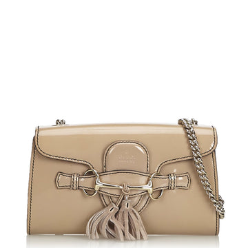 GUCCI Emily Small Patent Leather Bag