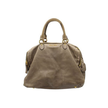 MIU MIU Light Brown Tote/ Shoulder Bag With Four Compartments