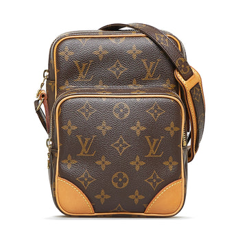Louis Vuitton Damier Pochette Gange Leather Fabric Brown Cross body bag 629
